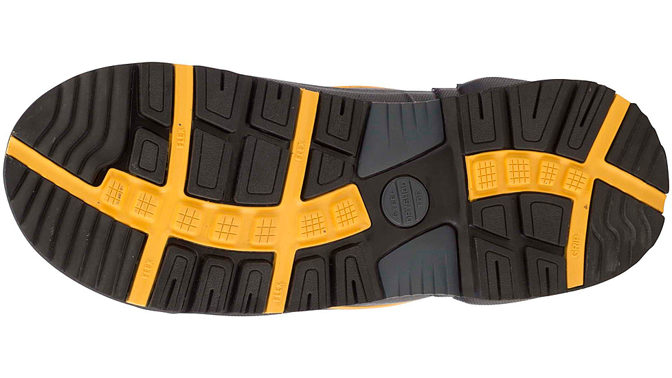 Dryshod Steel-Toe Max Hi Protective Work Boot - Mens, Black/Yellow, 10, STM-UH-BK-010