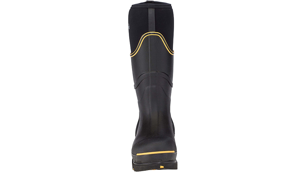 Dryshod Steel-Toe Max Hi Protective Work Boot - Mens, Black/Yellow, 10, STM-UH-BK-010