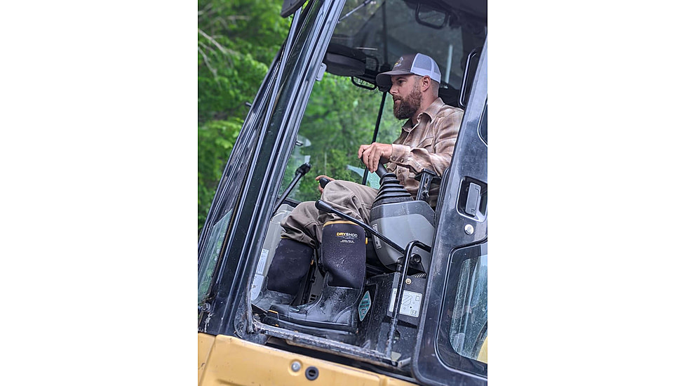 Dryshod Steel-Toe Max Hi Protective Work Boot - Mens, Black/Yellow, 10, STM-UH-BK-010