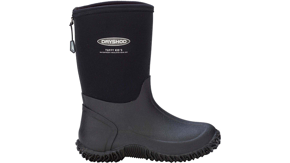 Dryshod Tuffy Sport Boot - Kids, Black/Grey, 10, TUF-KD-BK-010