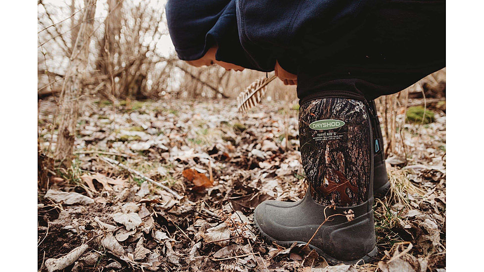 Dryshod Tuffy Sport Boot - Kids, Camo/Timber, 13, TUF-KD-CM-013