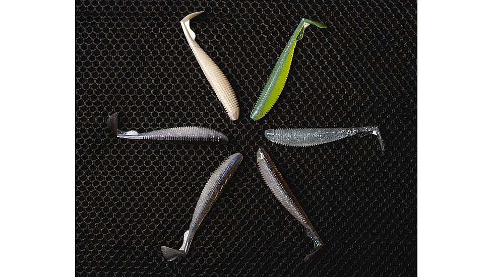 Duckett Fishing 3.0 Subtle Tail Soft Bait, 3in, White Pearl, MXST3.0 WP