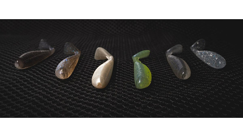 Duckett Fishing 3.0 Subtle Tail Soft Bait, 3in, White Pearl, MXST3.0 WP