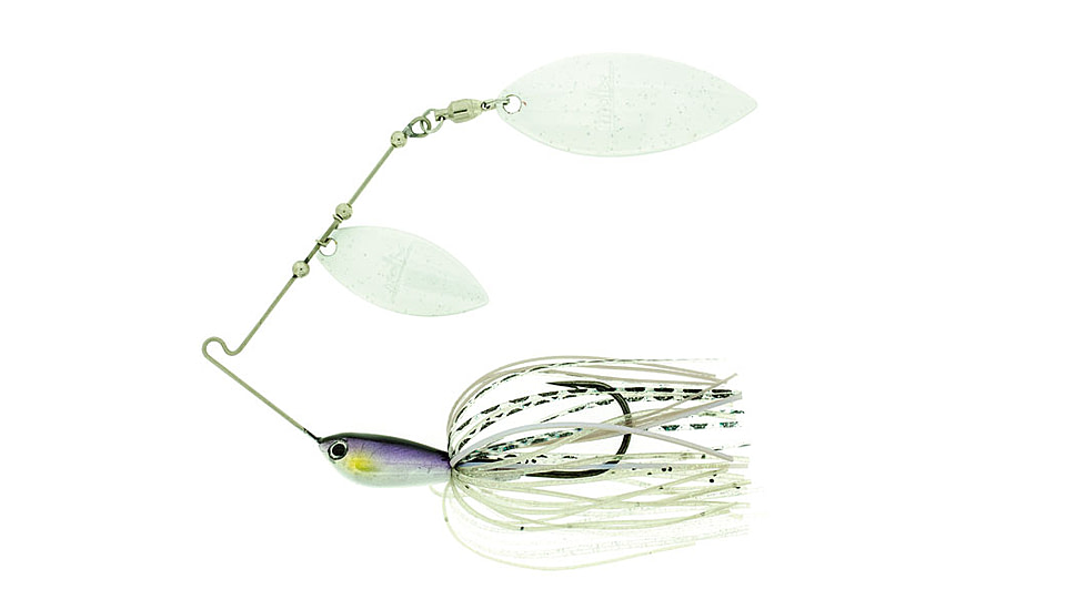 Duckett Fishing BD Water Slash Double Willow Spinnerbait, Purple Sinsay, 3/8 oz, MXWSDW3/8 PS