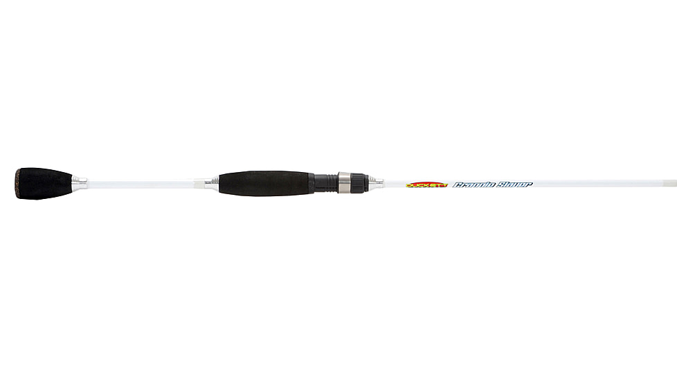 Duckett Fishing Crapple Slayer Lt Mod Fast Spinning Rod, Medium, White, 6 ft 3 in, DFCR63ML-S