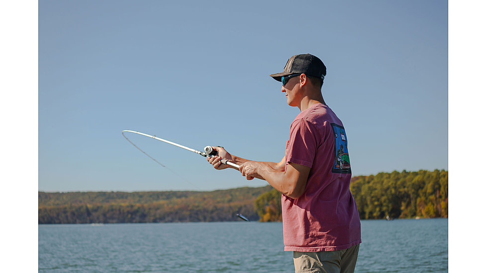 Duckett Fishing Ghost II Fast Spinning Rod, Medium, White, 7 ft, DFGT70M-S