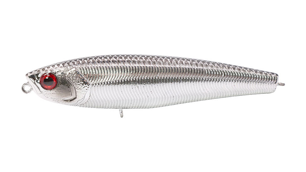 Duckett Fishing Super Sound 95 Topwater, 3-3/4in, 1/2oz, Chrome, MXTW95 C