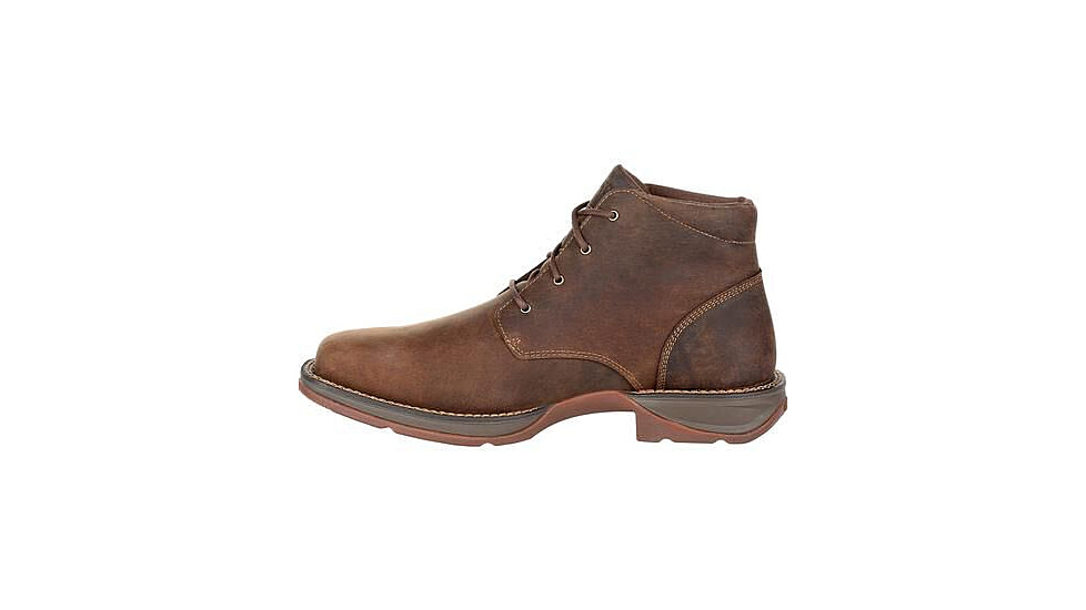 Durango Boot Red Dirt Rebel Square-Toe 5 inch Chukka - Mens, Bark Brown, 13 Wide, DDB0248-13-W