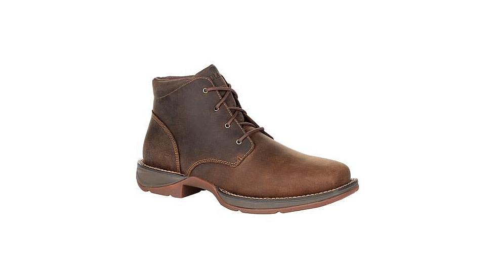 Durango Boot Red Dirt Rebel Square-Toe 5 inch Chukka - Mens, Bark Brown, 13 Wide, DDB0248-13-W