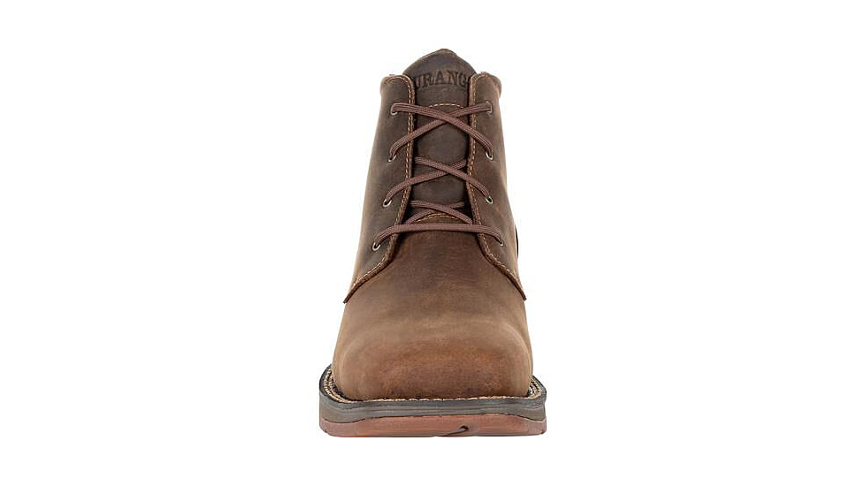 Durango Boot Red Dirt Rebel Square-Toe 5 inch Chukka - Mens, Bark Brown, 13 Wide, DDB0248-13-W