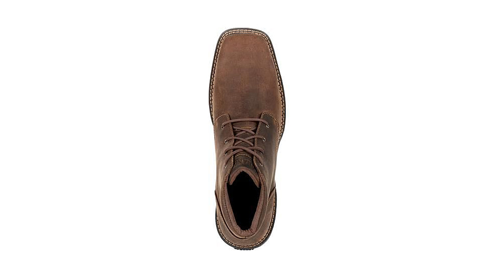 Durango Boot Red Dirt Rebel Square-Toe 5 inch Chukka - Mens, Bark Brown, 13 Wide, DDB0248-13-W