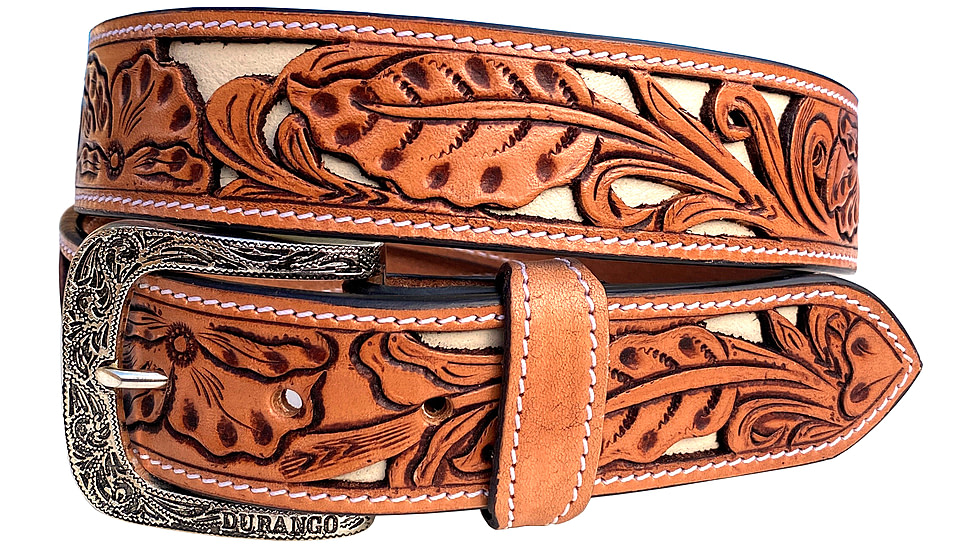 Durango Boot Wyatt Belt, Cognac, 42, DU3001-267-42