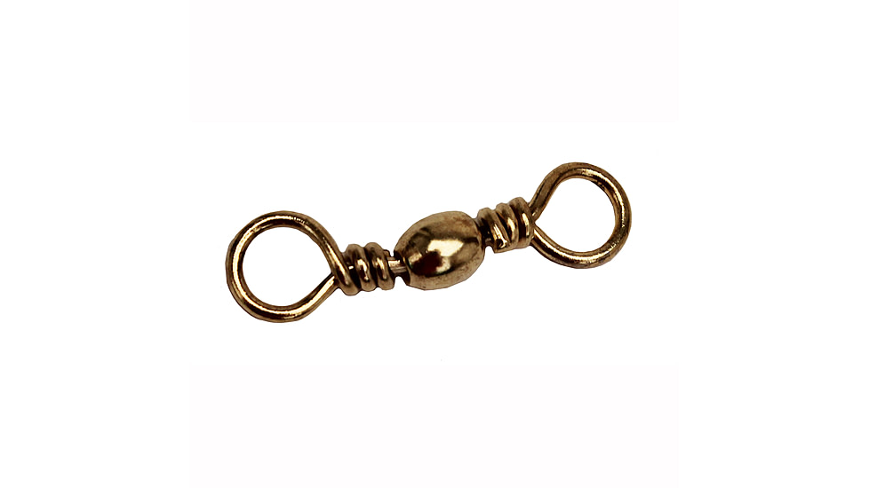 Eagle Claw Barrel Swivel,Resealable,Brass,Size 10 01111-010