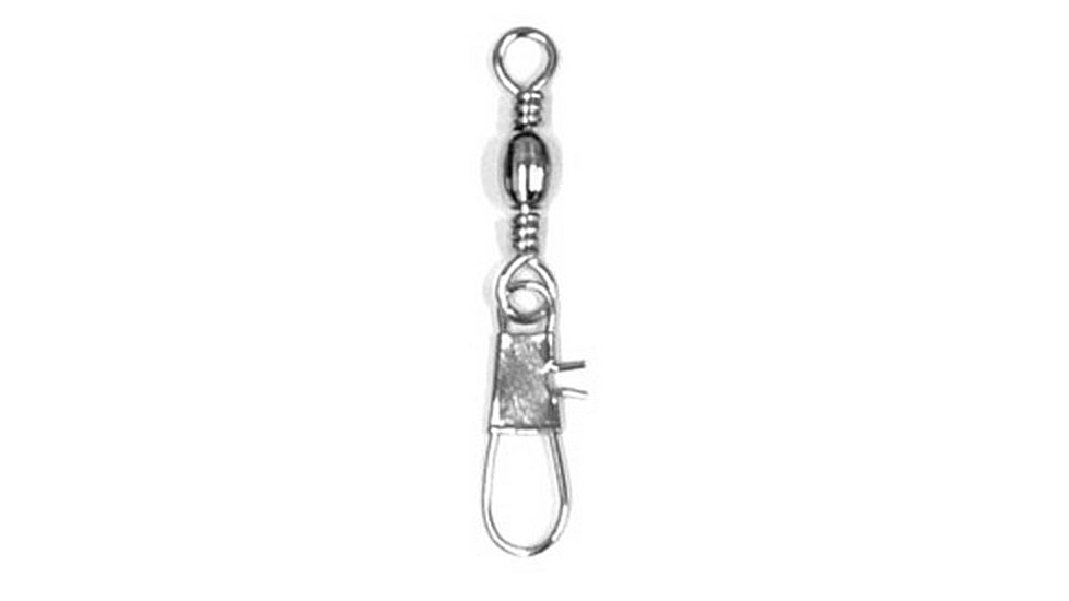 Eagle Claw Barrel Swivel w/Interlock Snap,Nickel,Size 1 01133-001