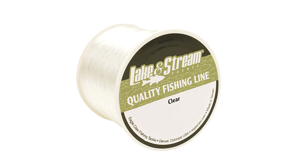 Eagle Claw Lake and Stream Quality Fishing Line,Clear,225yds,25lb 09011-025