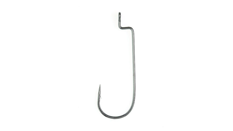 Eagle Claw Lazer Sharp Value Series Round Bend Work Hook, Platinum Black, Size 2/0, 15 per Pack, LPA091GH-2/0