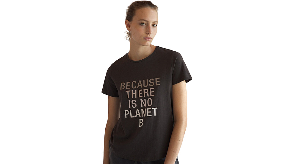 Ecoalf Becausalf T-Shirt - Womens, Asphalt, Extra Small, GATSBECAU8032WW21-303-XS
