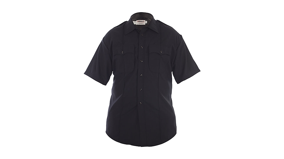 Elbeco Distinction West Coast Short Sleeve Poly/Wool Shirt - Mens, 18.5 in, Navy, 8850N-18.5