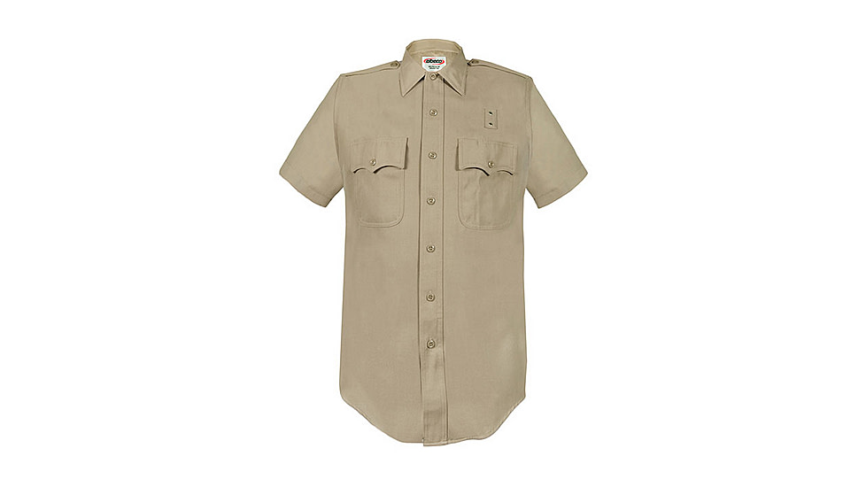 Elbeco LA County Sheriff Short Sleeve Poly/Wool Shirt - Mens, 14.5 in, Silver Tan, 5030-14.5