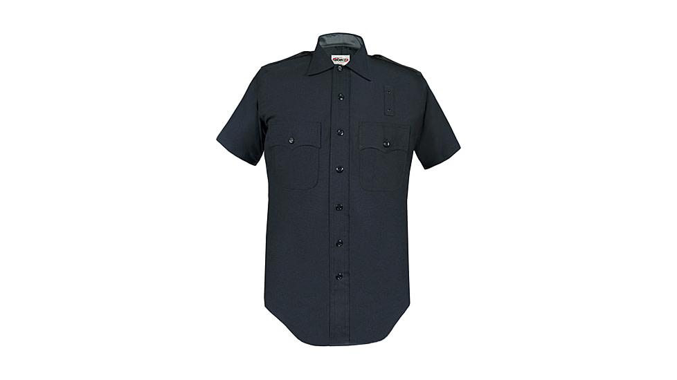 Elbeco LAPD Short Sleeve 100% Wool Shirt - Mens, 19 in, Navy, 4237-19