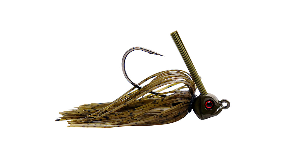 Epic Baits Compact Swim Jig, SJ, Green Pumpkin, 1/4 oz, SJC14GRNP033