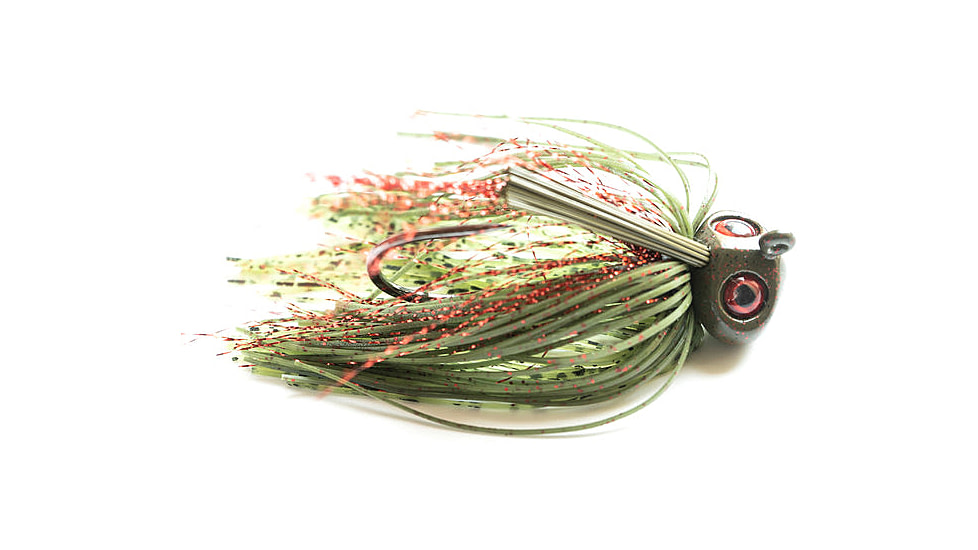 Epic Baits Football TG Jig, Watermelon/Red, 3/8 oz, FBTG3-8ozWat-Red