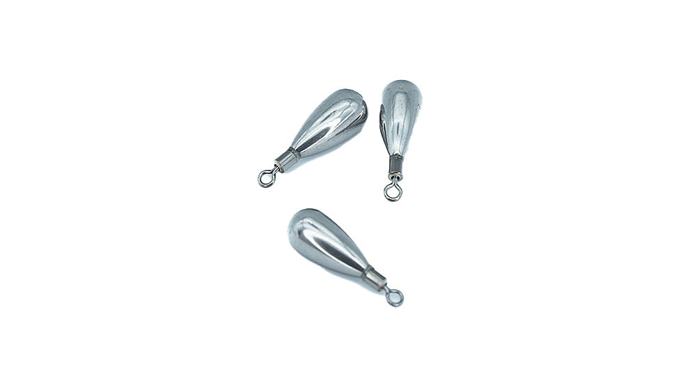 Epic Baits Tungsten Tie-On Tear Drop Shot, 4 per Pack, Plain, 3/16 oz, 3-16ozTie-OnTearDrop-Plain
