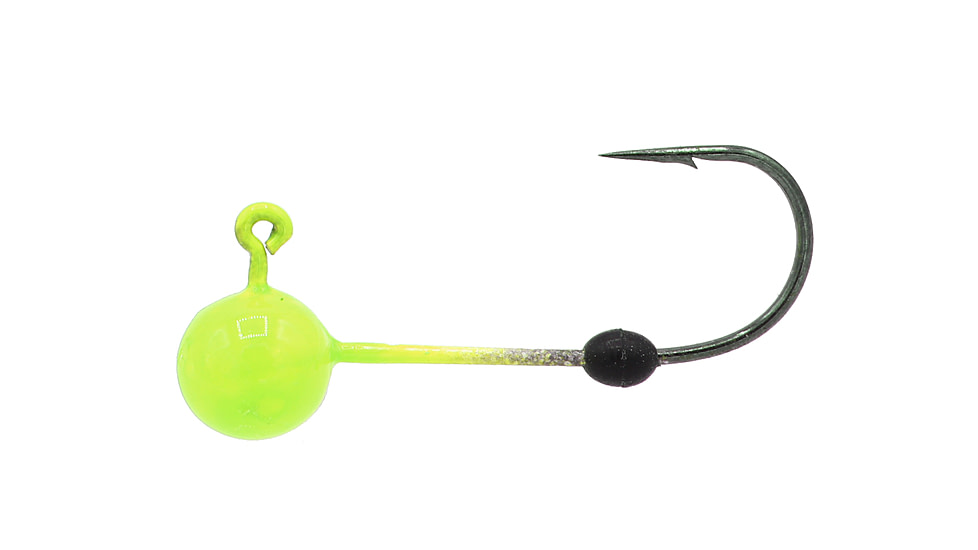 Eurotackle Micro Finesse Premium Tungsten Head 1/16oz Number 6 -Chartreuse, 3/Pack, 622
