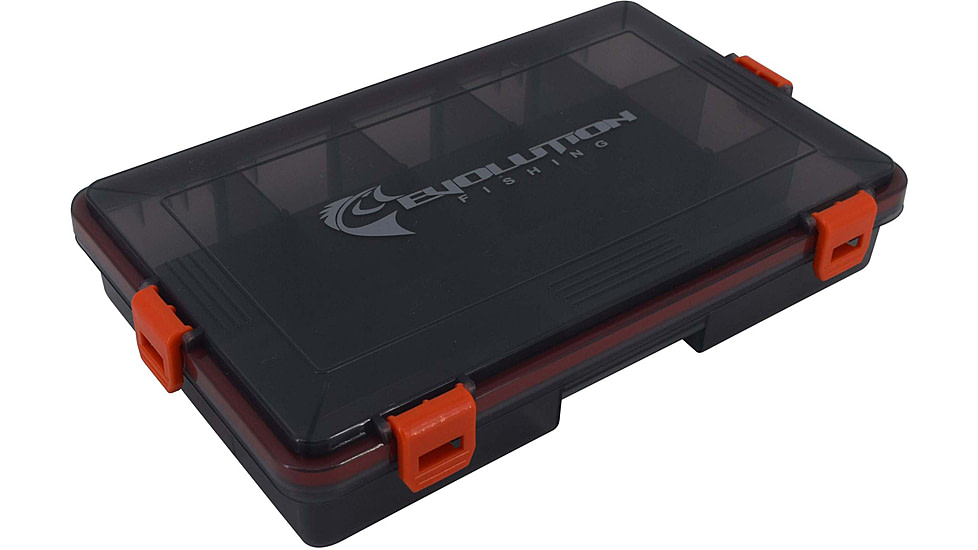 Evolution Outdoor 3600 4-Latch Waterproof Tackle Tray, Orange, 31023-EV