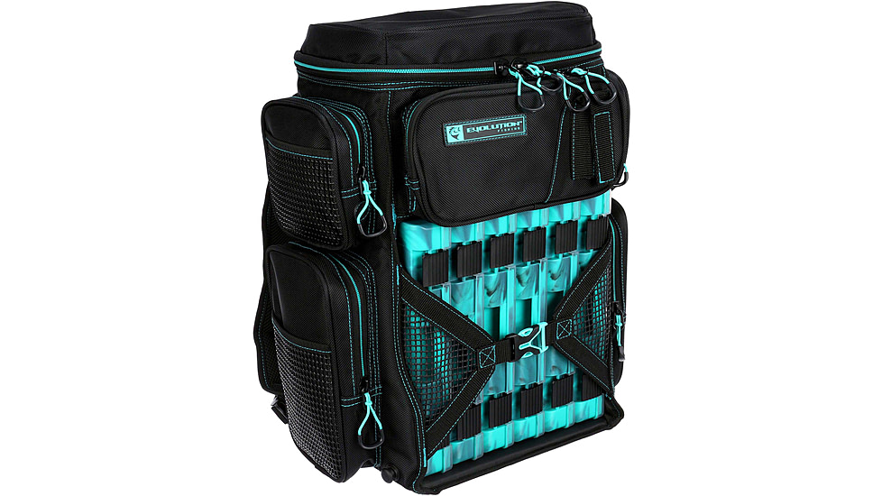 Evolution Outdoor 3600 Drift Tackle Backpack, Seafoam, 34015-EV