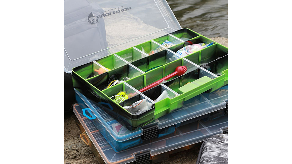 Evolution Outdoor 3600 Fishing Drift Series Colored Tackle Tray, Green/Black, 3600, 36004-EV