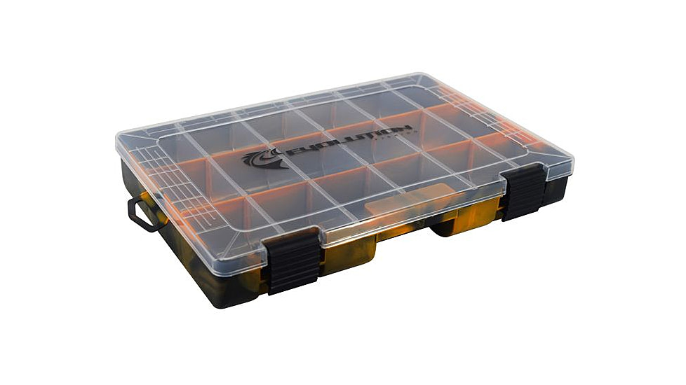Evolution Outdoor 3600 Fishing Drift Series Colored Tackle Tray, Orange/Black, 3600, 36006-EV