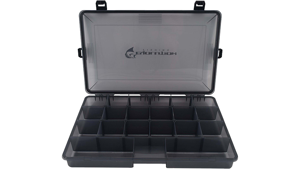 Evolution Outdoor 3700 4-Latch Waterproof Tackle Tray, Black, 31026-EV