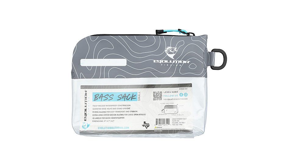 Evolution Outdoor Bass Sack, Grey, Small, 31060-EV