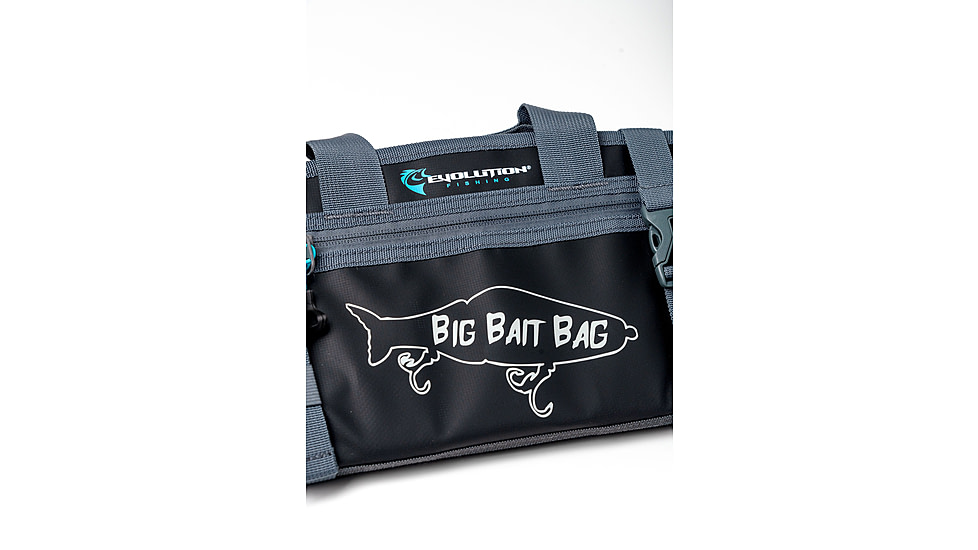 Evolution Outdoor Big Bait Bag, 14in, Grey, Large, 31059-EV