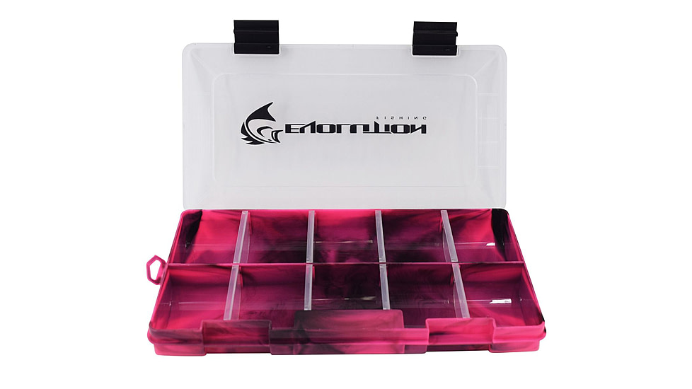 Evolution Outdoor Drift Series 3500 Colored Tackle Tray, Pink/Black, 3500, 35020-EV