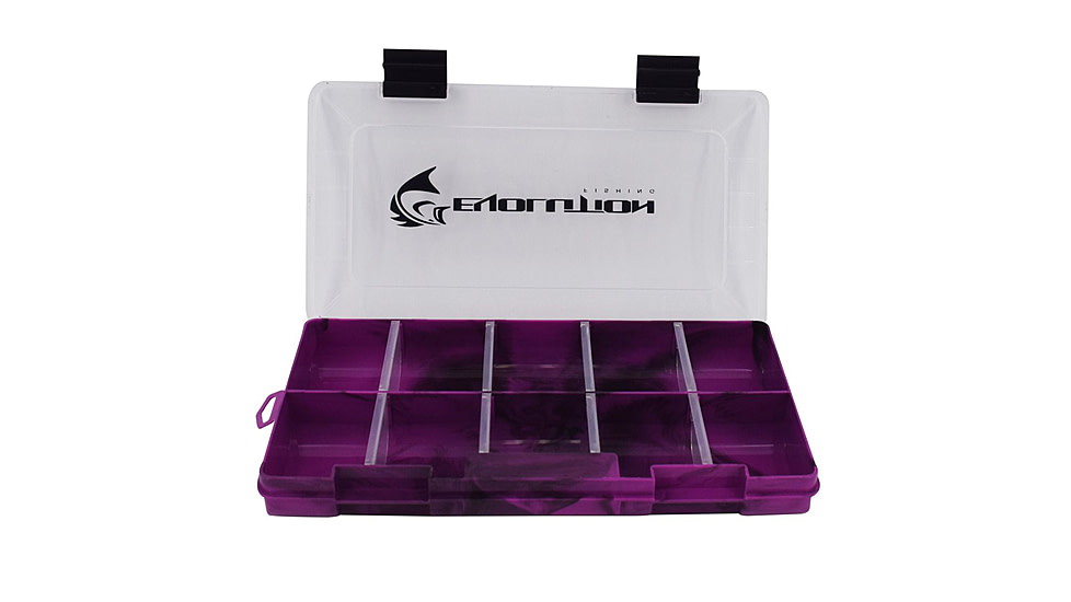 Evolution Outdoor Drift Series 3500 Colored Tackle Tray, Purple/Black, 3500, 35019-EV