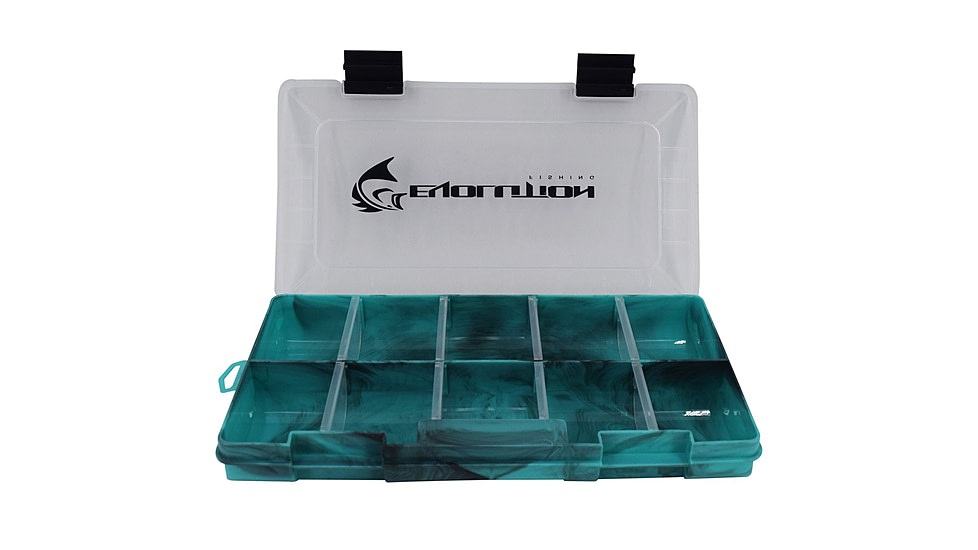 Evolution Outdoor Drift Series 3500 Colored Tackle Tray, Seafoam Green/Black, 3500, 35017-EV