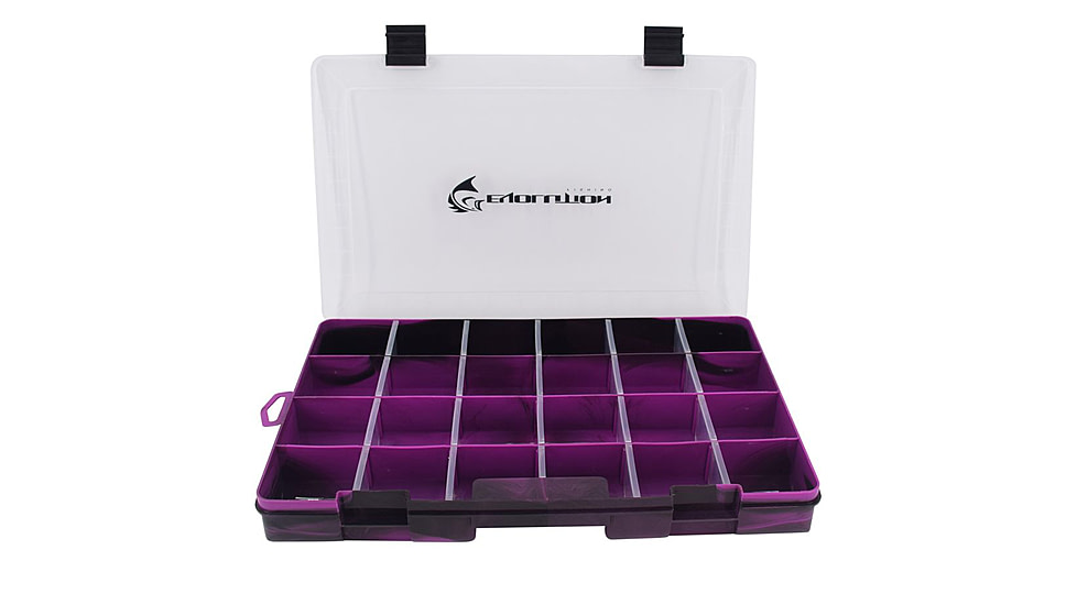 Evolution Outdoor Drift Series 3700 Colored Tackle Tray, Purple/Black, 3700, 37005-EV