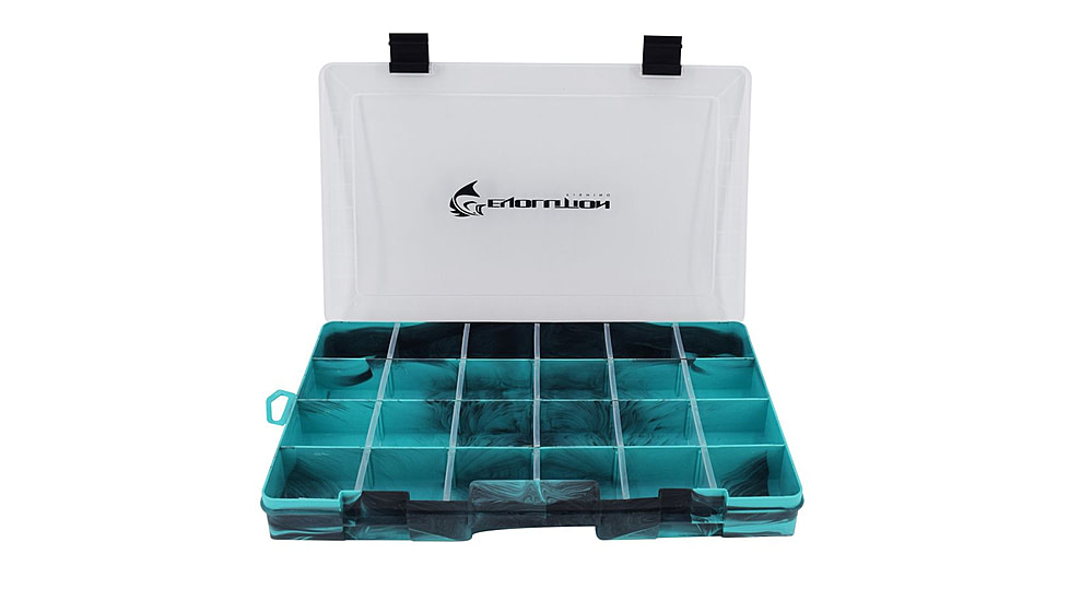 Evolution Outdoor Drift Series 3700 Colored Tackle Tray, Seafoam Green/Black, 3700, 37004-EV