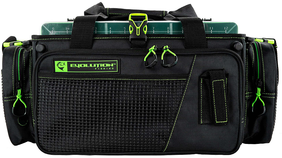 Evolution Outdoor Horizontal 3700 Drift Series Tackle Bags, Green/Black, H37007-EV