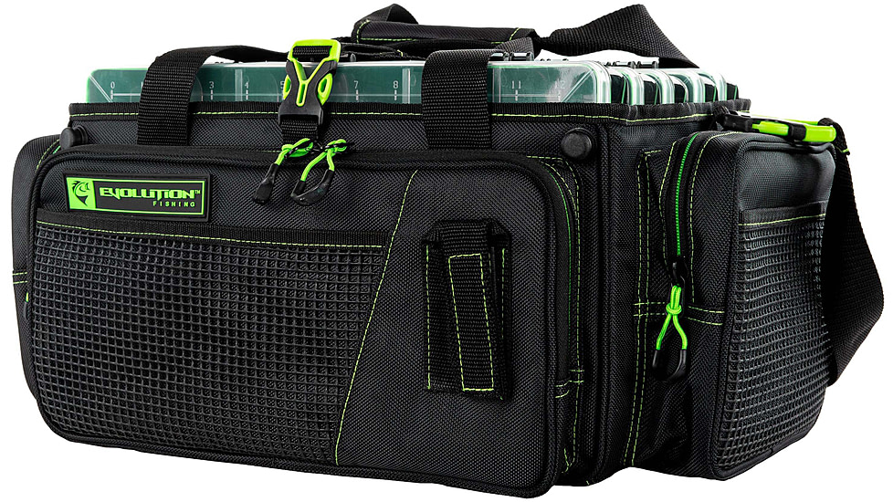 Evolution Outdoor Horizontal 3700 Drift Series Tackle Bags, Green/Black, H37007-EV