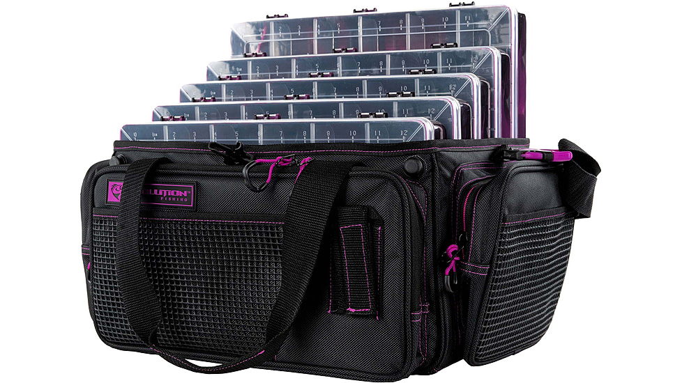 Evolution Outdoor Horizontal 3700 Drift Series Tackle Bags, Purple/Black, H37011-EV