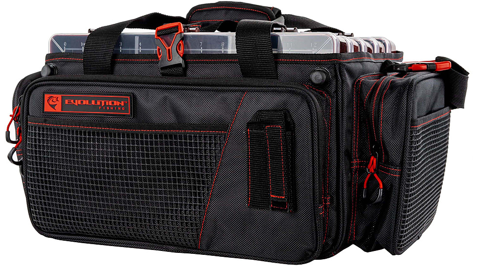 Evolution Outdoor Horizontal 3700 Drift Series Tackle Bags, Red/Black, H37010-EV