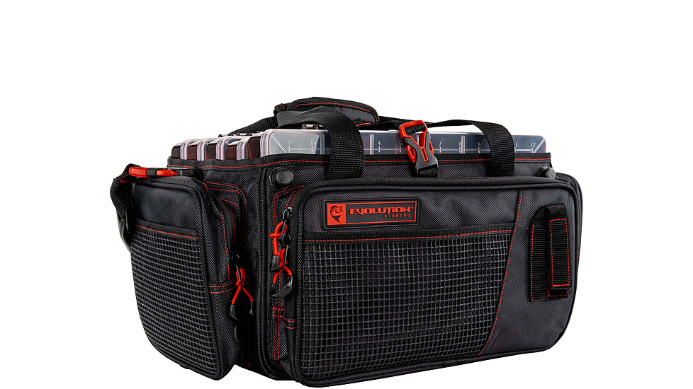 Evolution Outdoor Horizontal 3700 Drift Series Tackle Bags, Red/Black, H37010-EV