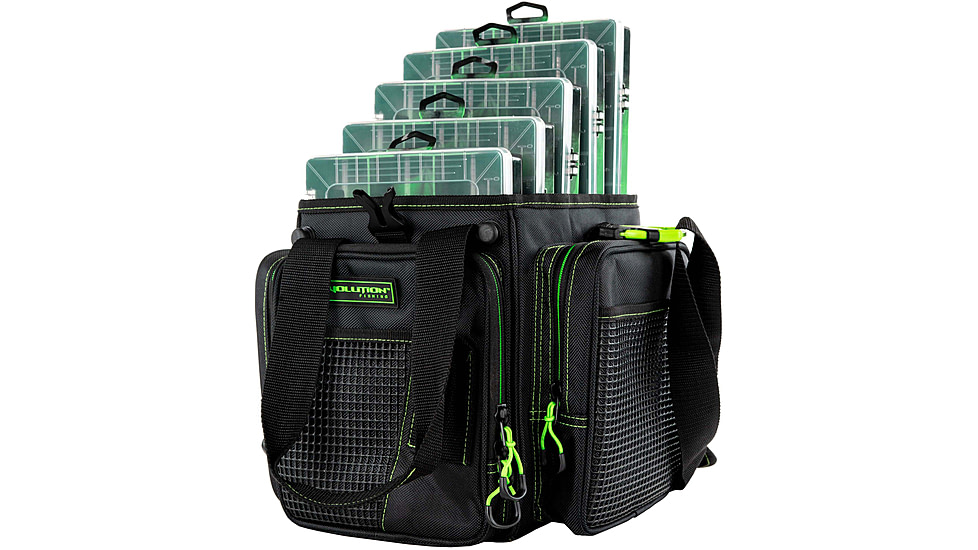 Evolution Outdoor Vertical 3600 Drift Series Tackle Bags, Green/Black, V36016-EV