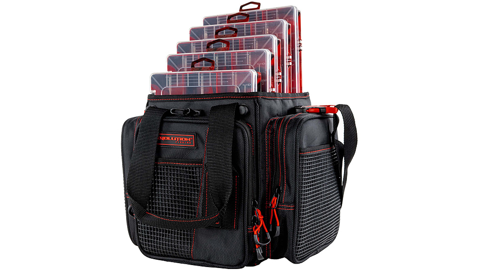Evolution Outdoor Vertical 3600 Drift Series Tackle Bags, Red/Black, V36019-EV