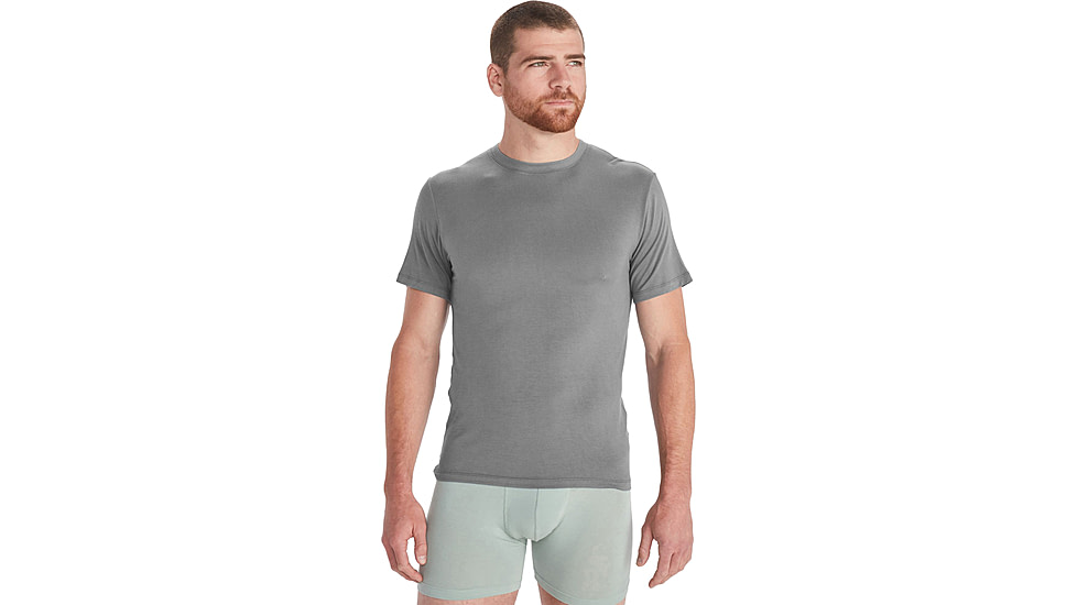 ExOfficio Everyday Crew Tee - Mens, Grey Heather, Medium, E14107-9310-M