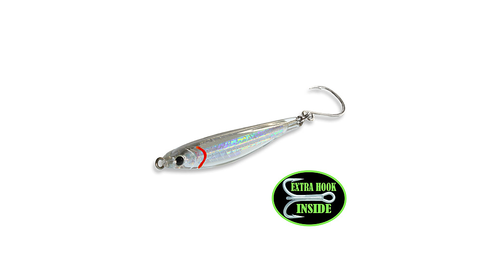 Fat Cow Epoxy Resin Fat Minnow Epoxy Resin Jig 1 OZ Chrome, FMRJ28-CRM