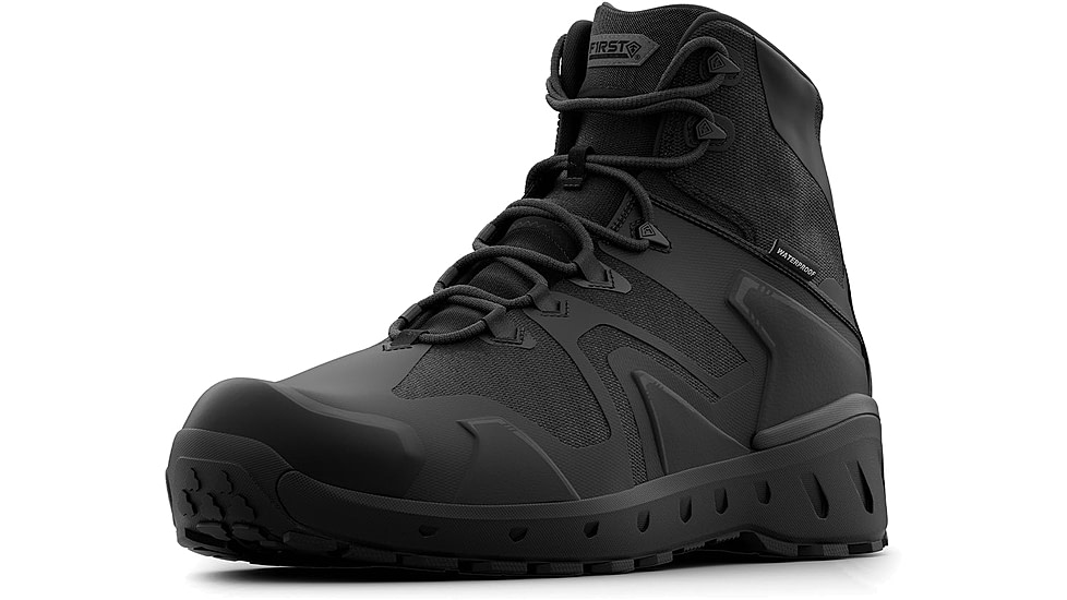First Tactical 5in Aero-Tac H2O Side-Zip Mid Boots - Mens, Black, 15 US, Wide, FT-165929-019-15-W